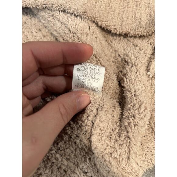 Entro Women's Cardigan Medium Tan Flawed Layering Cottagecore Boho Chunky Knit - Picture 13 of 14